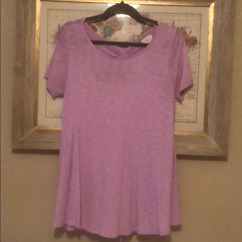 t.la for ANTHROPOLOGIE keyhole back t shirt